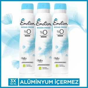 Ocean Fresh 3'lü Kadın Deodorant (3 x 150 Ml)