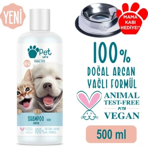 Pet Love Kediler ve Köpekler İçin Şampuan Okyanus 500 ml 100% Doğal Argan Yağlı