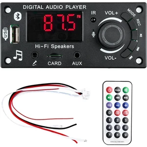 2X50W 100W Amplifikatör Bluetooth 5.0 Mp3 Dekoder Kartı Dıy Araba Mp3 Çalar USB Fm Kayıt Anahtarlama Tf USB Kayıt Çağrı (Yurt Dışından)