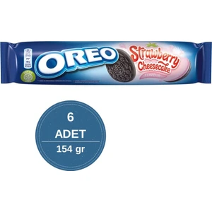 Strawberry Cheesecake Çilekli Bisküvi 154 gr - 6 Adet