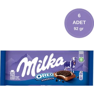 Oreo Sandwich Tablet Çikolata 92 gr - 6 Adet