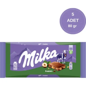 Fındıklı Tablet Çikolata 80 Grx 5 Adet