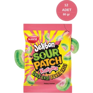 Sour Patch Karpuz Aromalı Şekerleme 80 gr - 12'li Paket