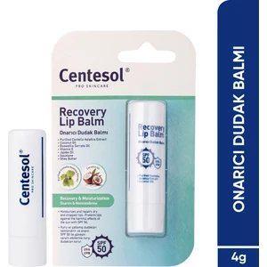 Centesol Onarıcı Nemlendirici Besleyici Dudak Balmı Spf 50+ 4 G ( Centella Asiatica, Coconut Oil )