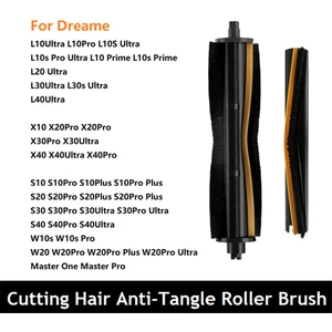 Dreame X40/X30/X20/X10/S30/S20/S10/L20 Ultra Serisi Vakum Ataşmanı  Yedek Rulo Fırça Kazıma Şeridi Seti (Yurt Dışından)