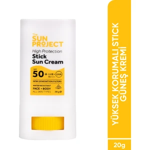 The Sun Project Yüksek Korumalı Yeni Nesil Filtreli Suya Dayanıklı Stick Güneş Kremi 50+ Spf Pa++++ 20 G
