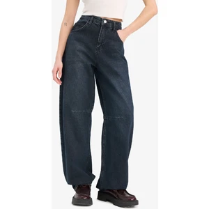 Baggy Fit Yüksek Bel Uzun Jean Pantolon E4662AX25SP