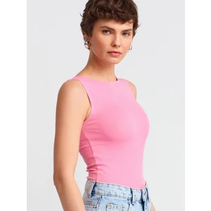 20868 Kayık Yaka Kolsuz Top-Mint