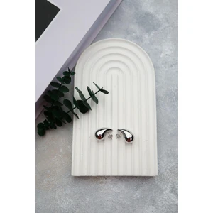 Gly Çlk Bijuteri (Küçük Boy) Bottega Çelik Küpe (Gümüş) KP225