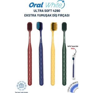 Oral White Ultra Soft 4290 Diş Fırçası – Hassas Diş Etleri İçin Ekstra Yumuşak Kıllı, Nazik ve Etkili Temizlik, 1 Adet
