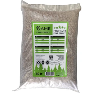 Fame Enerji % 100 Çam Peleti / Kedi Kumu 50 Lt 6 mm