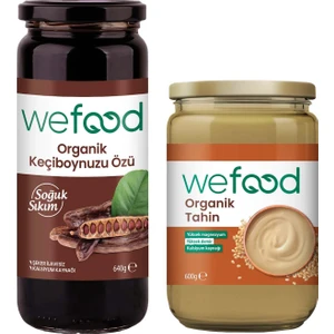 Organik Tahin 600 gr + Wefood Organik Keçiboynuzu Özü 640 gr 8683347032716