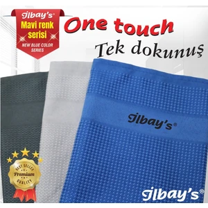 9 Adet (Mavi Renk Serisi) Mikrofiber Temizlik Bezi 40x60 cm (3 Paket x 3'lü)