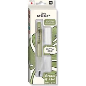 Deep Kalem Grıp Silgi Yedekli Set 05Mm Yeşil
