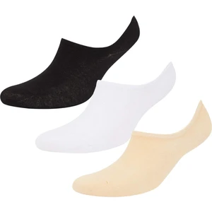 Kadın Görünmez 3'lü Pamuklu Sneaker Çorap E2028AXNS