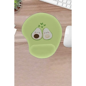 Yeşil, Avacado, Desenli, Bilek Destekli, Mouse Pad, Bilgisayar Aksesuarı,