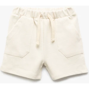 Pamuklu Beli Bağcıklı Cep Detaylı Basic Şort