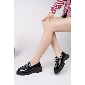 Crasher Kalın Taban Tokalı Günlük Casual Makosen Kadın Loafer Ayakkabı