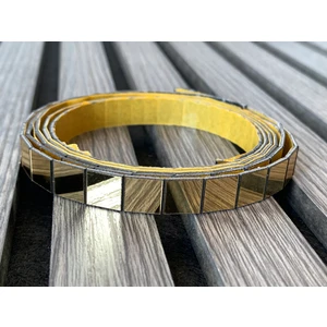 10x10mm Mozaik desenli Gold Ayna Şerit