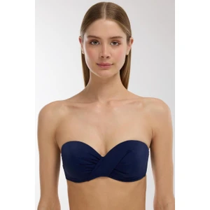 63549 Lacivert Straplez Bikini Üstü