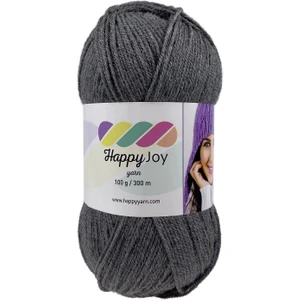 Kürkçü Han Kürkçü Happy Joy 100 gr 300M El Örgü İpi Gri Melanj HJ091