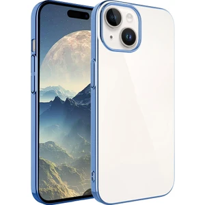 Apple iPhone 15 Plus Uyumlu Sert Pc Renkli Çerçeveli Riksos Kapak-Sierra MAVI-8680436710661-TA93134-M