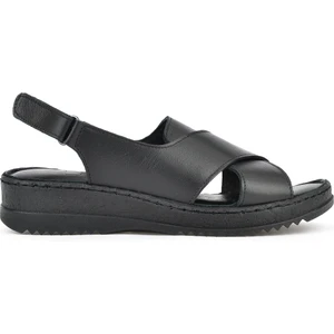 Kadın  Deri Sandalet 1511051Z036 Siyah