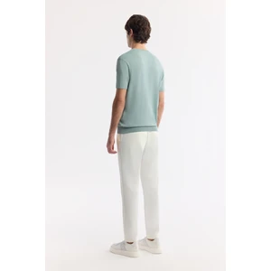 Avva Erkek Nil Yeşili Bisiklet Yaka Rayon Triko Regular Fit T-Shirt A51Y5004