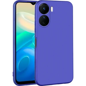 ZORE Vivo Y16 Kılıf Premier Silikon Kapak-Saks MAVI-8680436661895-MRYN85706