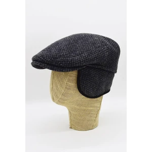 Erkek %100 Kaşmir Yün Kışlık Kasket Kulaklı Şapka