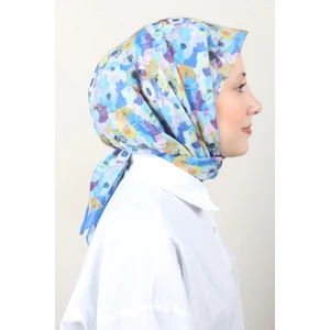 Lux Soft Pamuklu Eşarp 4040-232 Saks