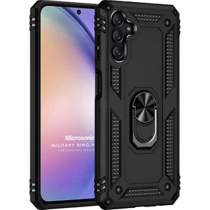 Samsung Galaxy S25 Kılıf Military Ring Holder Siyah