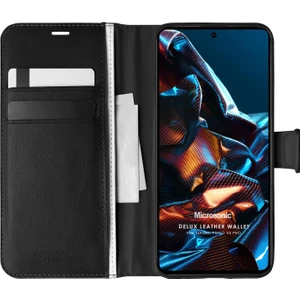 Xiaomi Poco X5 Pro Kılıf Delux Leather Wallet Siyah