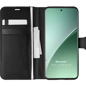 Xiaomi 15 Pro Kılıf Delux Leather Wallet Siyah