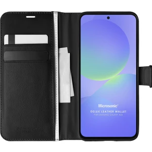 Samsung Galaxy A36 Kılıf Delux Leather Wallet Siyah
