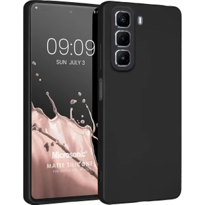 Matte Silicone Infinix Hot 50 4g Kılıf Siyah