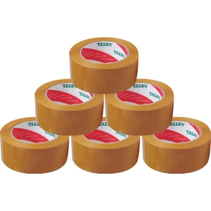 45x100 Taba Koli Bandı (6 ADET) Süper Güçlü Yapıştırıcı Hotmelt (AMBALAJ-PAKELEME-KOLİ BANT)