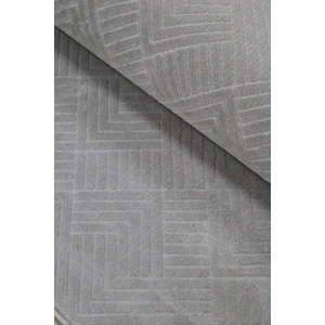 Soft Nest Merinos Anadolu Gri Kaymaz Tabanlı Kesme Kabartmalı Salon Koridor Mutfak Halı