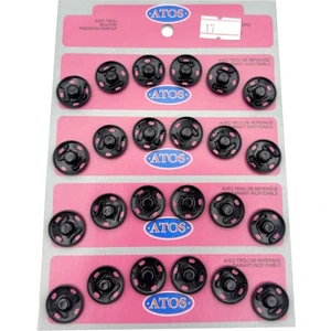 17 mm Çıt Çıt 24 Adet ( Siyah)