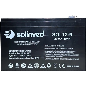 12V 9AH Ups Ve Alarm Aküsü