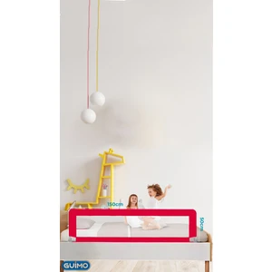150  cm Yatak Bariyeri Katlanır Baza Korkuluğu Kırmızı Foldable Bed Rail For Baby