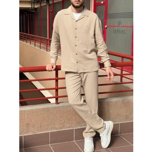 Müslin Dokuma, Yazlık&baharlık, 100% Pamuk, Oversize Gömlek-Pantolon Takım G11-295