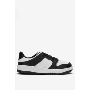 Unisex Bağcıklı Spor Sneaker Ayakkabı Beyaz - Siyah