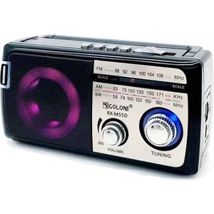 RX-M55D Rgb Işıklı Nostaljik Radyo Bluetooth Hoparlör