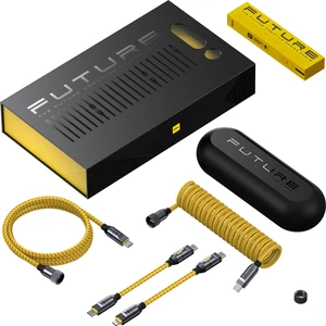 Creative Type-C to Type-C+Lightning 240W Uzayabilen 2,6m Süper Hızlı Şarj Kablo Seti