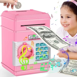 Dijital Kumbara Mini Atm Güvenli Para Bankası, Nakit Para Tasarruf Kutusu Çocuklar Için Güvenli Para Kutusu