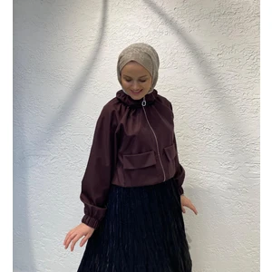 Lıne Kısa Ceket Bordo