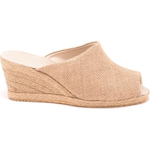 Elişi Hasır El Işi Kadın Keten Günlük Terlik Handmade