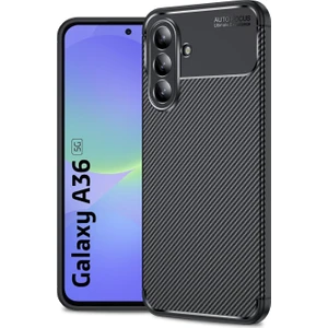 Samsung Galaxy A36 Uyumlu Kılıf Karbon Tasarım Kamera Korumalı Silikon Telefon Kılıfı Kapak