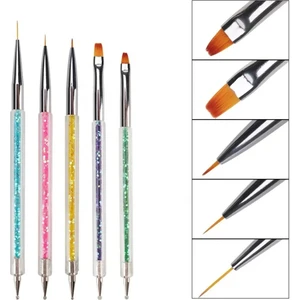 Nail Master Fırçalı Tırnak Süsleme Seti 5'li Renkli Kalemler ile Kolay Uygulama